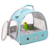 Small Bird Travel Cage Carrier, Portable Parrot Parakeet Carrier with