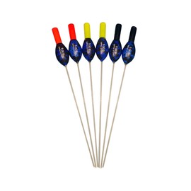 SRG Pole Floats SRG108 Pack of 6 x Pole Floats 'Hybrid' Power Big Head Fiberglass Stem choose from (0.2g / 0.3g) (6 x 0.3g (6 x Red Tip))