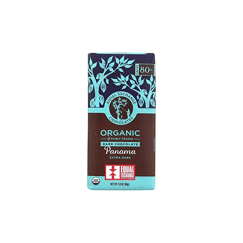 Equal Exchange Organic Extreme Dark Chocolate Bar, 2.8 Ounce (Pack