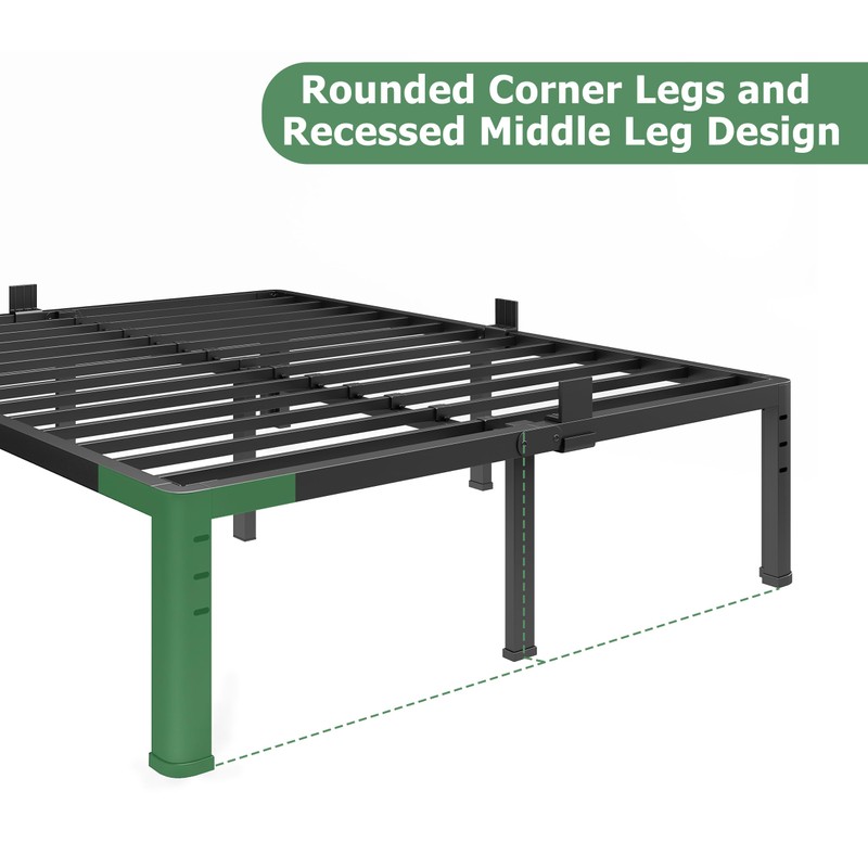 NKZ 18 Inch Metal Platform Bed Frame, Twin Size Bed