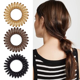 Hair Rubber Spiral Hair Rubber Spring Hair Rubber Phone Cord Type Hair Rubber Stylish 8 Pieces 4 Colors Non-marking Hair Rubber
