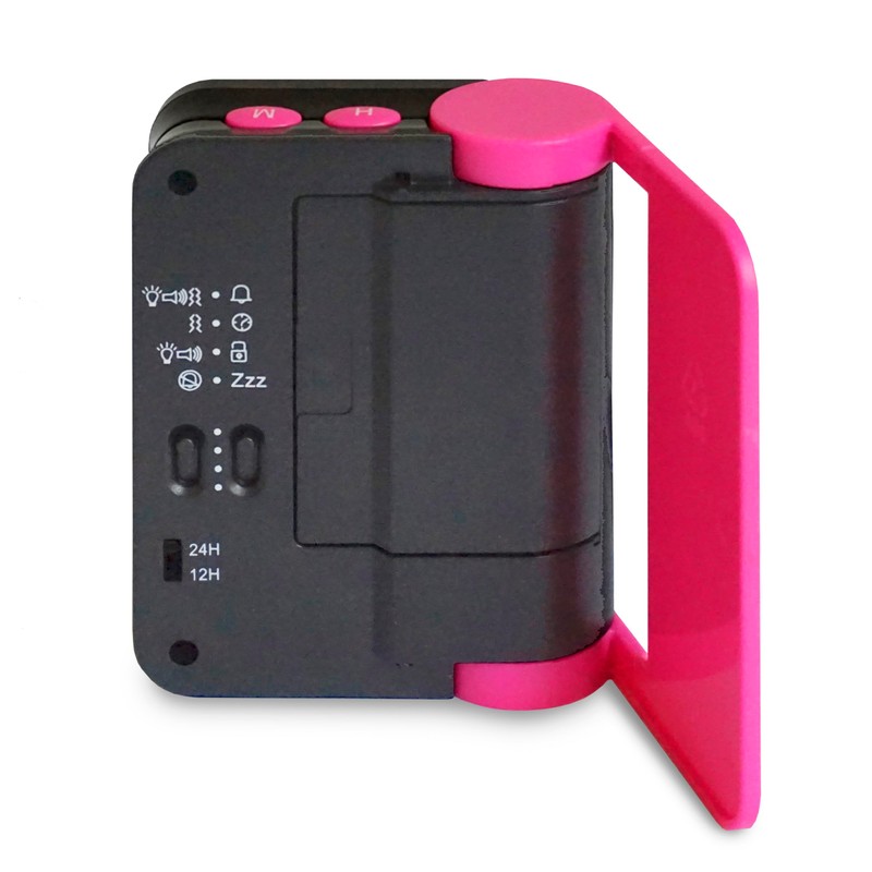 Humantechnik Travel Tim Magenta Travel Alarm Clock, 7 x 3