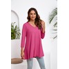 ENMAIN Womens Tunic Plus Size 3/4 Sleeve Tops to Wear