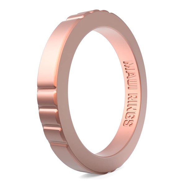 Anillo de silicona para mujer, anillos de silicona delgados y