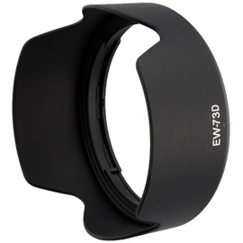 NinoLite EW-73D, RF24-105mm F4-7.1 IS STM & EF-S18-135mm F3.5-5.6 IS USM Compatible Lens Hood, Includes Filter and Lens Cap/Reverse Mount, Black