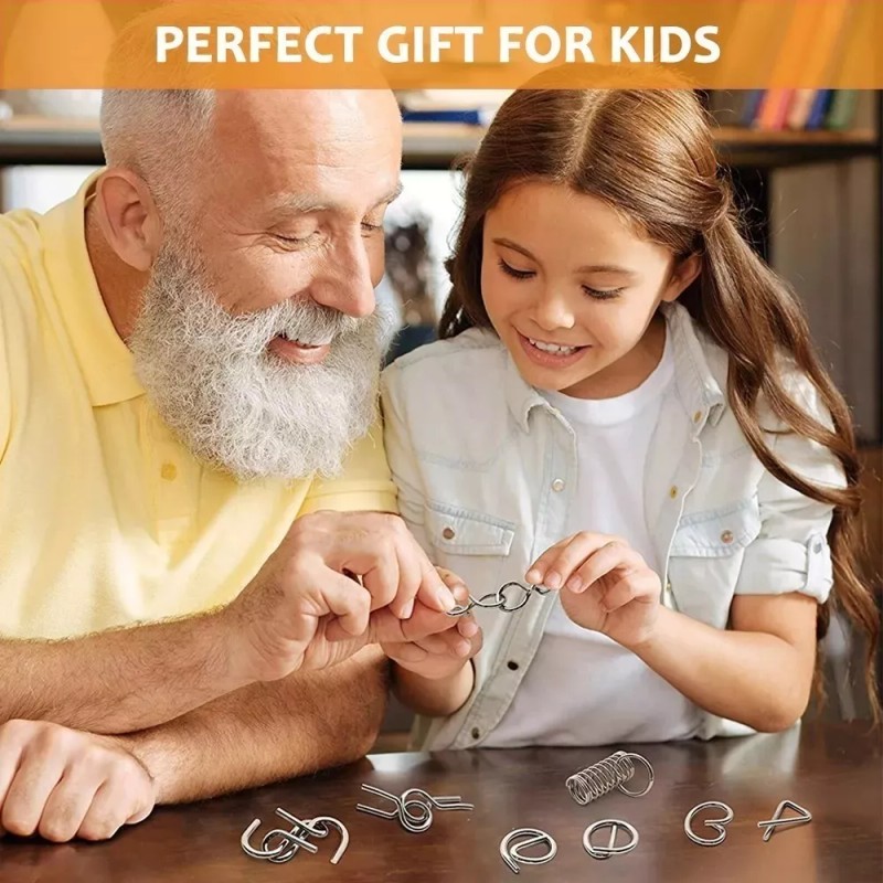 Nierbo 32 Pcs Rompecabezas De Metal Educativo, Juego De La