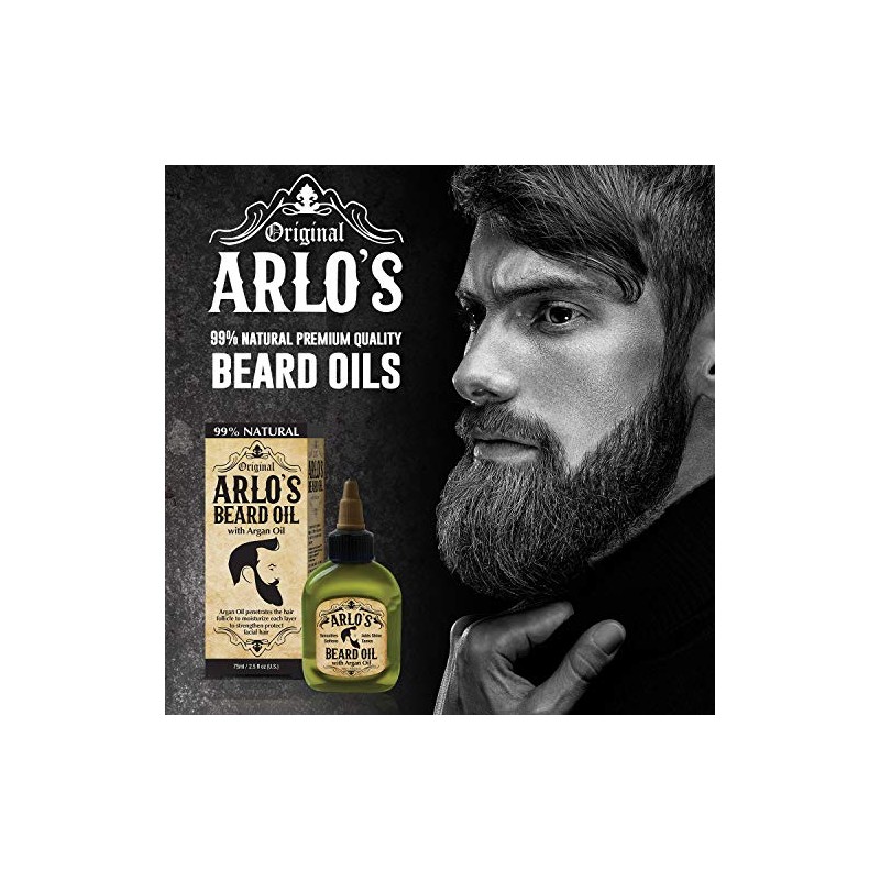 Arlo's Aceite para barba - Suave y brillante 2.5 onzas