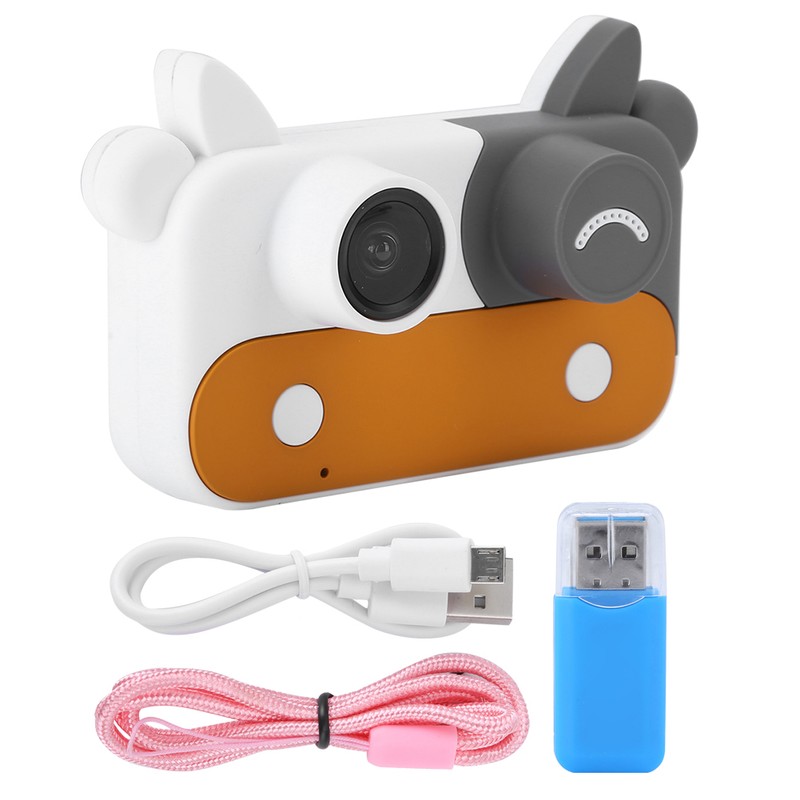 TLXKC103 Cow High Definition Children's Toy Camera Orange Birthday Gifts