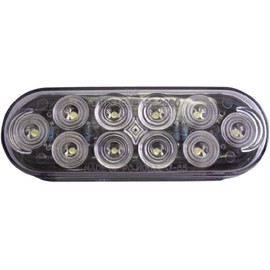 Brite-Lites Bluhm Enterprises Trailer LED Brite Lites - Oval, Clear Lens/10 Red LED Dual Function