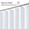Gibelle Small Stall Shower Curtain 36 x 72, Narrow Half