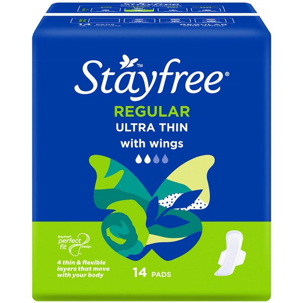 Stayfree Pads Ultra Thin with Wings 14 - Regular