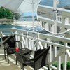 com-four® Parasol Holder Made of Galvanised Steel, Adjustable Umbrella Attachment