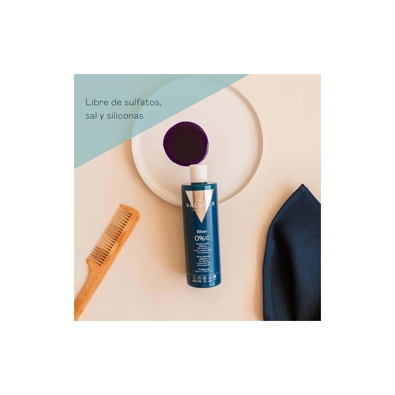 Valquer Professional Silver Zero Platinum Shampoo. Without sulfates, salt or