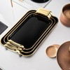 Aayoruro Serving Tray with Handles Set of 3 Rectangular Large
