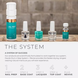 Dazzle Dry Paso 2 - Capa Base, 0.5 Oz (15 Ml)