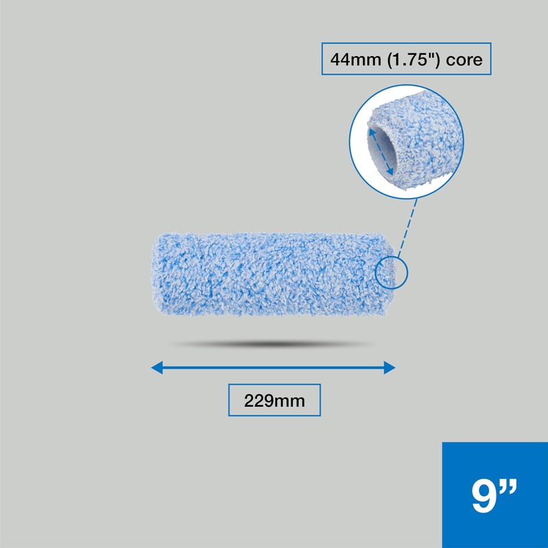 Harris Trade Long Pile Micropoly Roller Sleeve 9"