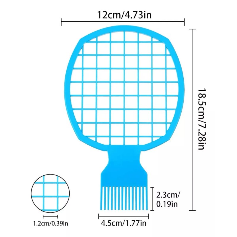 CGBARBER Peines De Aluminio Para Barbería, 5 Tipos