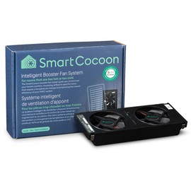 SMARTCOCOON 4"X10" Register Booster Fan - Smart Dual Air Conditioner & Heater Floor Fan - Integrates With Ecobee & Nest Thermostats - Syncs To Your HVAC System & Smartphone Control