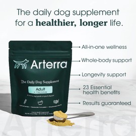 Longevity Multivitamin for Adult Dogs – 46 Ingredients for Gut, Immune & Brain Health – Daily Supplement & Food Topper for Whole Body Wellness | Sample Size