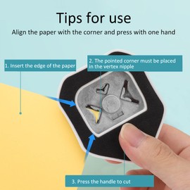 3 in 1 Corner Rounder Punch, Portable Multi Size Paper Rounding Tool, Punches for Crafts, Corner Cutter for Paper Crafts Laminate Photo Corner Card Making