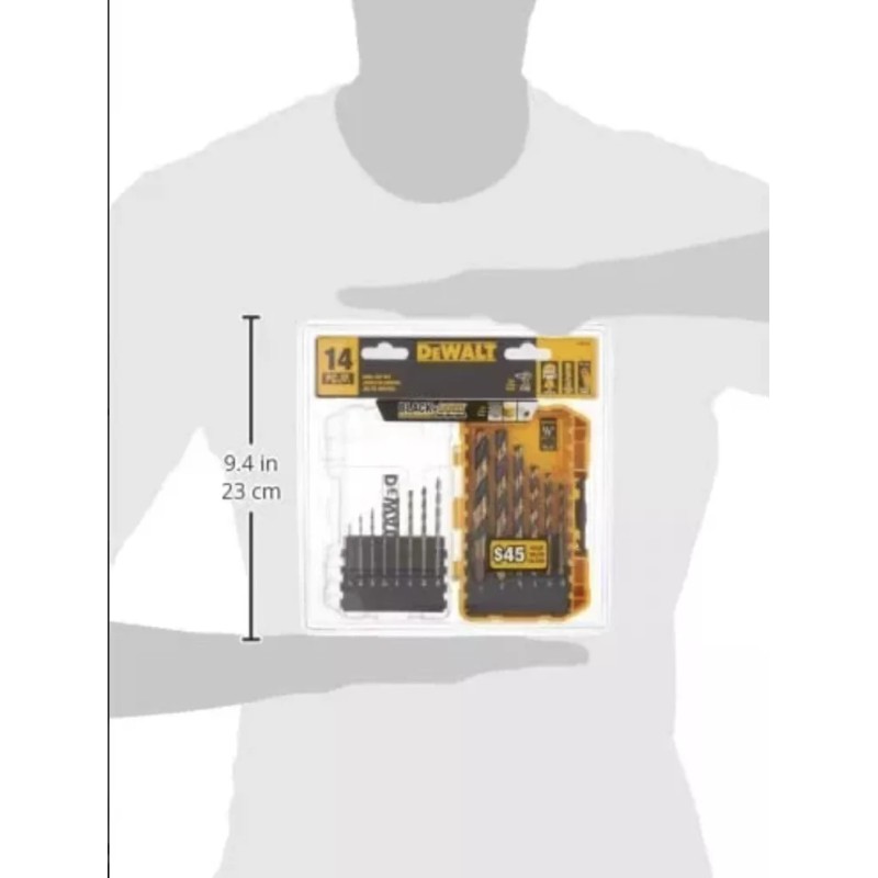 DeWalt Juego 14 Brocas Dewalt® con óxido negro acero alta