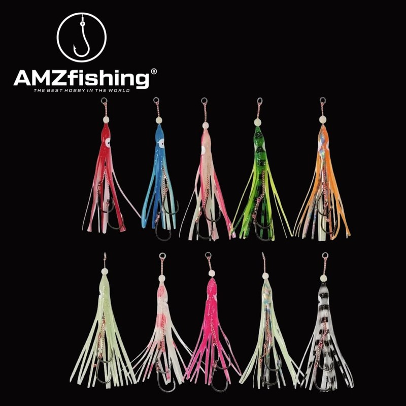 AMZfishing® Oktopus Naturköder System | Norwegen Angeln | Norwegen Köder