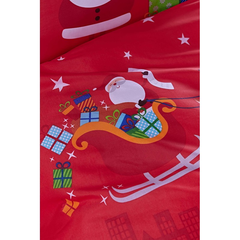 Catherine Lansfield Santa's Christmas Presents Reversible Single Duvet Cover Set