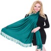 Jade Green Solid Colour Design Shawl Scarf Wrap Stole Pashmina