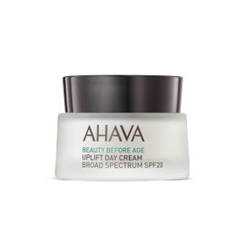 AHAVA Uplift Day Cream, Broad Spectrum SPF20 - Rich Hydrating Cream to Lift, Firm & Tighten Skin, Reduces Deep Wrinkles, Protects from UVA/B damage, with Exclusive Osmoter & Tripeptide 38, 1.7 Fl.Oz