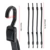 4Pack 100cm Black Bungee Cords with Hooks
