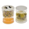 Pickles Jar Dry and Wet Dispenser Pickles Olives Hourglass Jar