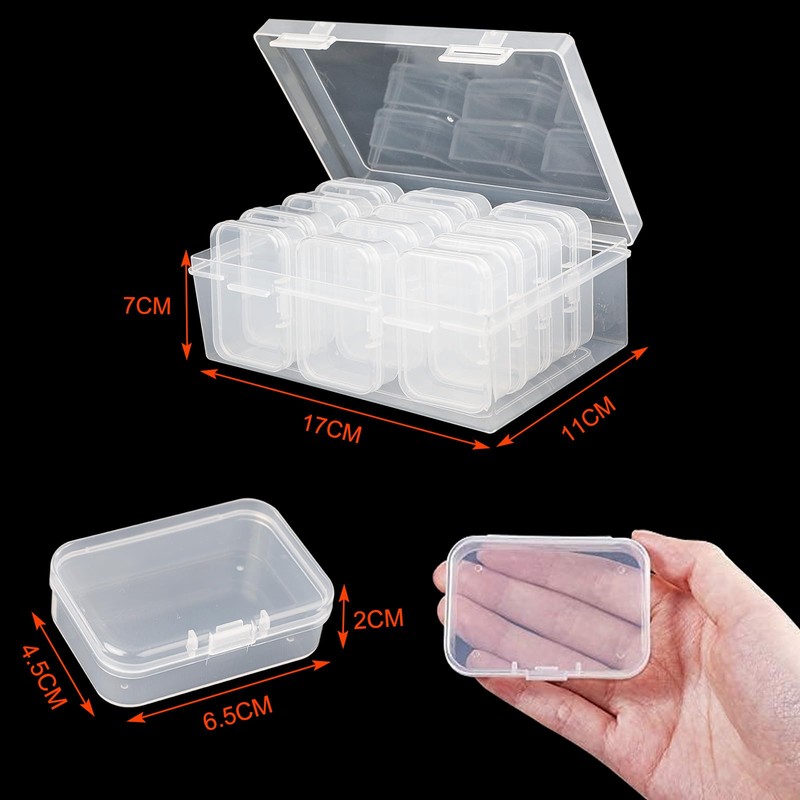 Jogoico Small Storage Box, Mini Storage Box, Pack of 13,