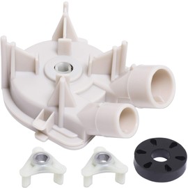 BlueStars Ultra Durable 3363394 Washer Drain Pump & 285753A Core Motor Coupling Kit - Compatible with Whirlpool Kenmore Washers - Replaces 3352492 3348215 3348014 3348015 WP3363394