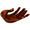 GURU SHOP Wooden Fruit Bowl in Hand Shape Left Hand