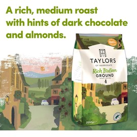 Taylors of Harrogate Rich Italian Ground Roast Coffee, 200g