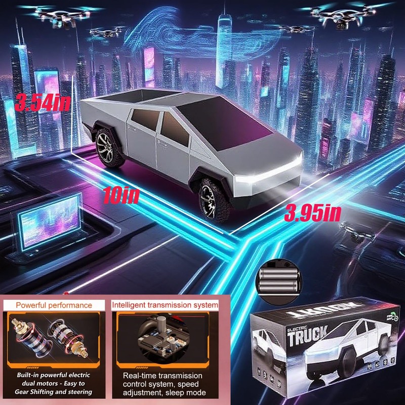 Cyber Remote Control Truck Toy Car with Light Effect Truck