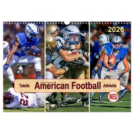 American Football - Taktik und Athletik (Wandkalender 2026 DIN A3 quer), CALVENDO Monatskalender