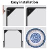 CUKE2BEET 7.87 inch Large Plate Stands for Display, Wall Mounted