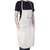 Cotton Black Bib Apron 2 Pack with 4 Pockets Adjustable