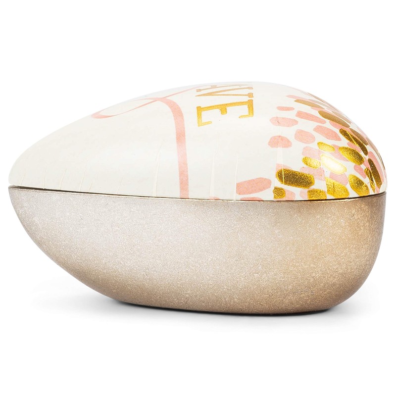 DEMDACO Brave Metallic Pink and Gold Tone 4 x 3