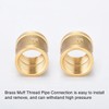 Nutmanel Brass Sleeve 1/2 Inch 2 x Female Thread Connector