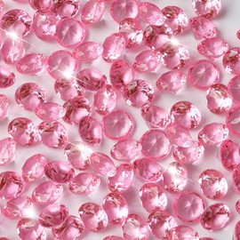 EGKamh 250Pcs 0.78 in PartialUpdate Acrylic Diamond for Vase Filler: Fake Gems Crystal Centerpieces for Tables Scatters, Vase Fillers for Centerpieces Wedding Birthdays Party Home Diamond Decor