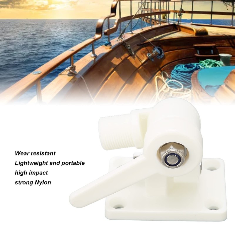 Nylon Ratchet Mount, Impact Resistant Ultra Marine Antenna Mount, Form-Fitting