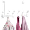 iDesign Door Classico Collection – White OTD 6 Hook Rack