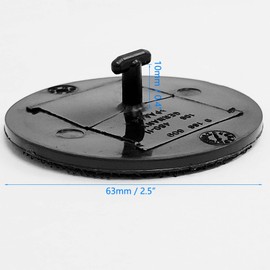 8X Car Floor Mat Clips Carpet Hook Loop Holder Mounting Pad Fix Fasteners Floor Twist Lock T Shape OEM 07149166609