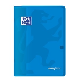 400100006 Oxford Easybook Stapled Notebook A4 96 pages 90 g Large Squares Seyès Blue