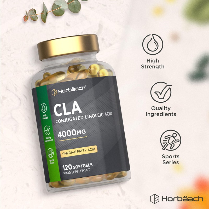 CLA Capsules 4000mg | 120 Softgels | High Strength Supplement