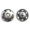 B-330 Silver Snap Buttons, 1.0 inches (25 mm), 10 Pairs