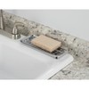 iDesign Gia Polished Stainless Steel 2-Piece Soap and Sponge Tray