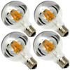 ARGANOL Half Chrome Light Bulb Dimmable 6W (Equivalent 60 Watt),